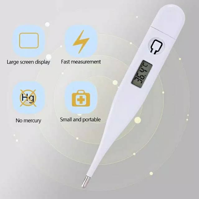 Thermometer Digital Alat Ukur Suhu Badan Praktis Dan Mudah Digunakan