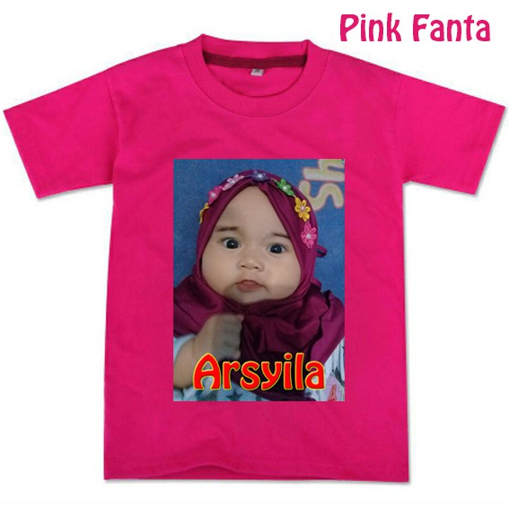 KAOS  CETAK FOTO ANAK KAOS SABLON ANAK DAN BAYI