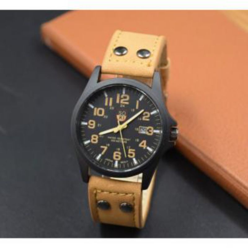 jam tangan kulit pria original anti air jam tangan kulit cwo anti air original  jam tangan pria terb