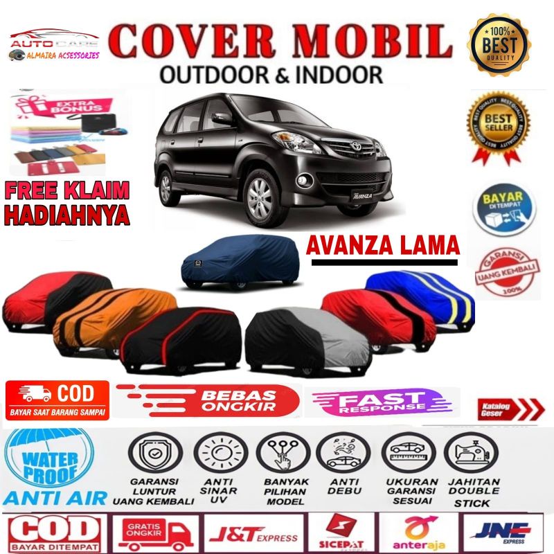 SELIMUT MOBIL/COVER BODY MOBIL, AVANZA LAMA 2009-2010 SARUNG MOBIL WARNA