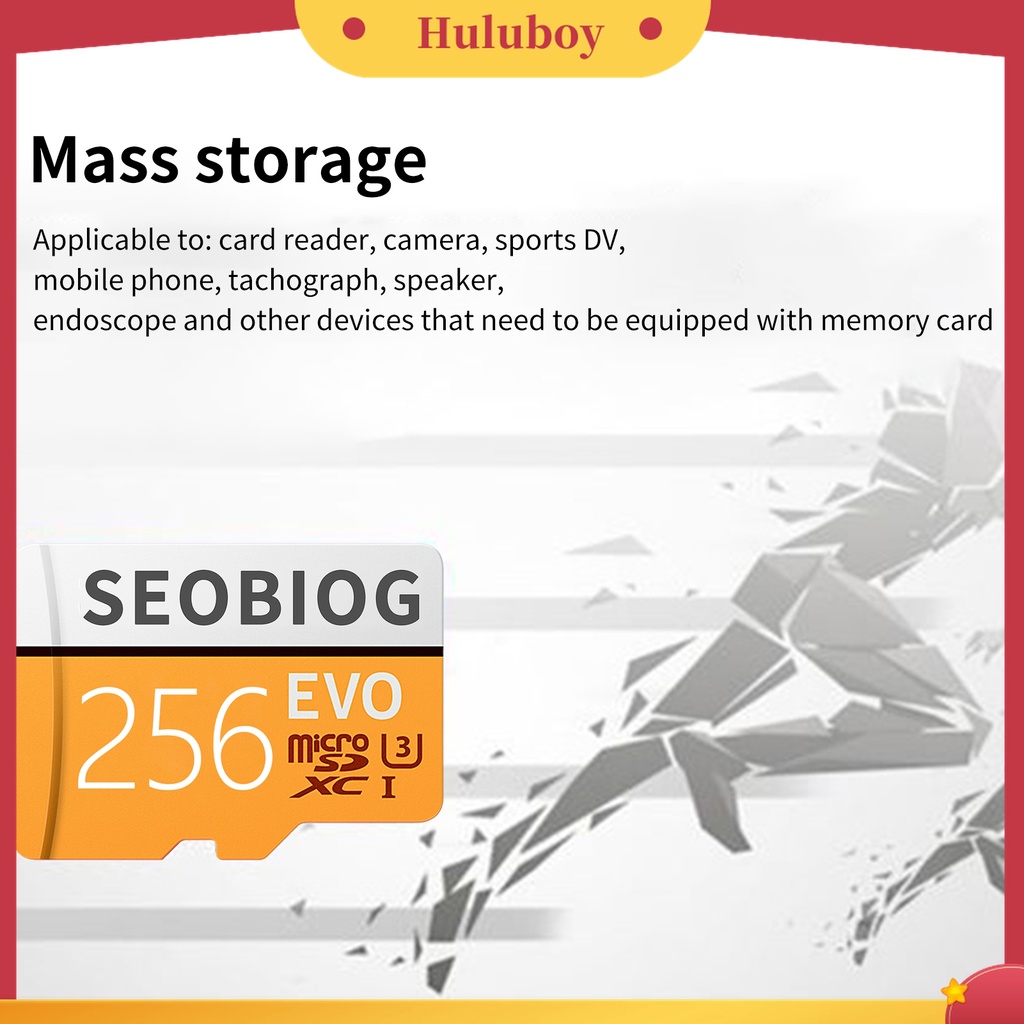 (Huluboy) Seobiog TF Card U3 ABS 16G 32G 64G 128G 256G 512G 1T Tahan Suhu Tinggi