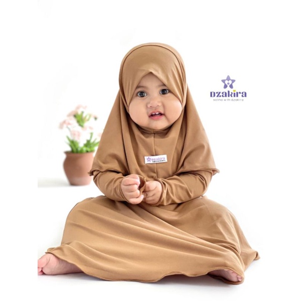 GAMIS BAYI POLOS KIA MOCCA DAILY ORIGINAL by DZAKIRA 0-2T GAMIS BAYI TERLARIS JERSEY PREMIUM