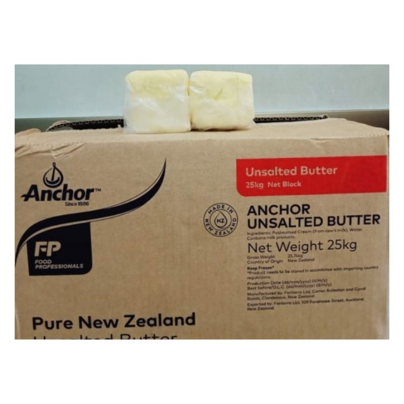 

Anchor Unsalted Butter 250gr Mentega