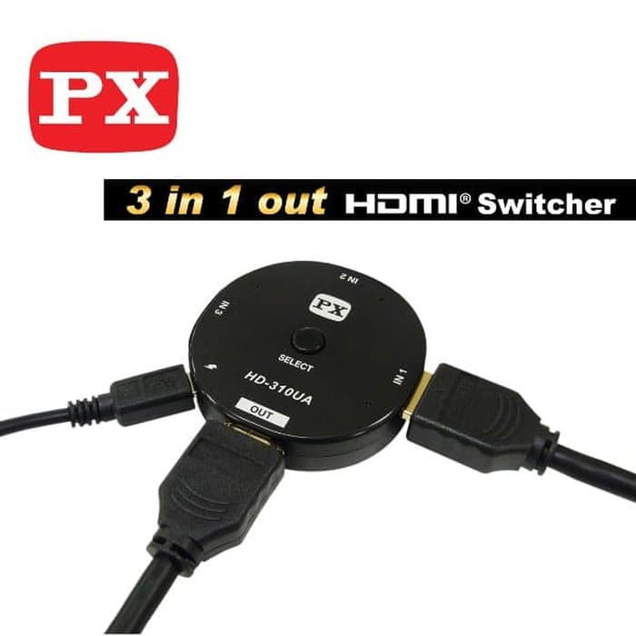 PX Hdmi Switcher HD 310 UA 3 in 1 HDMI selector