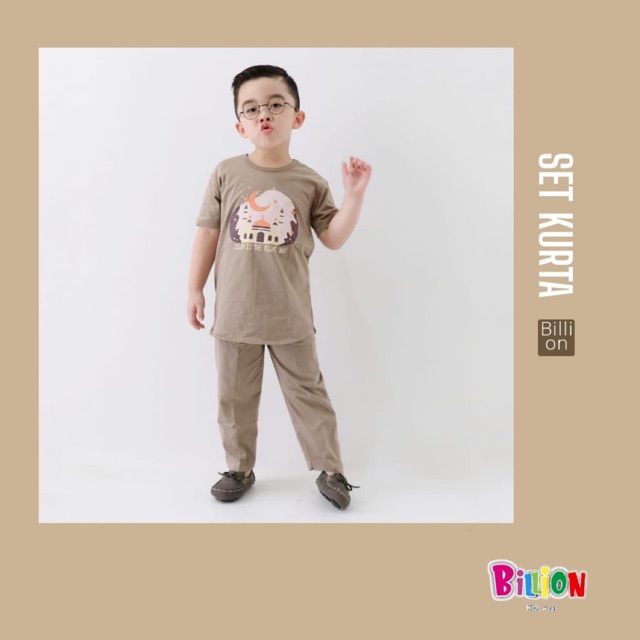 SETELAN KURTA BY BILLION KIDSWEAR SIZE 2Y