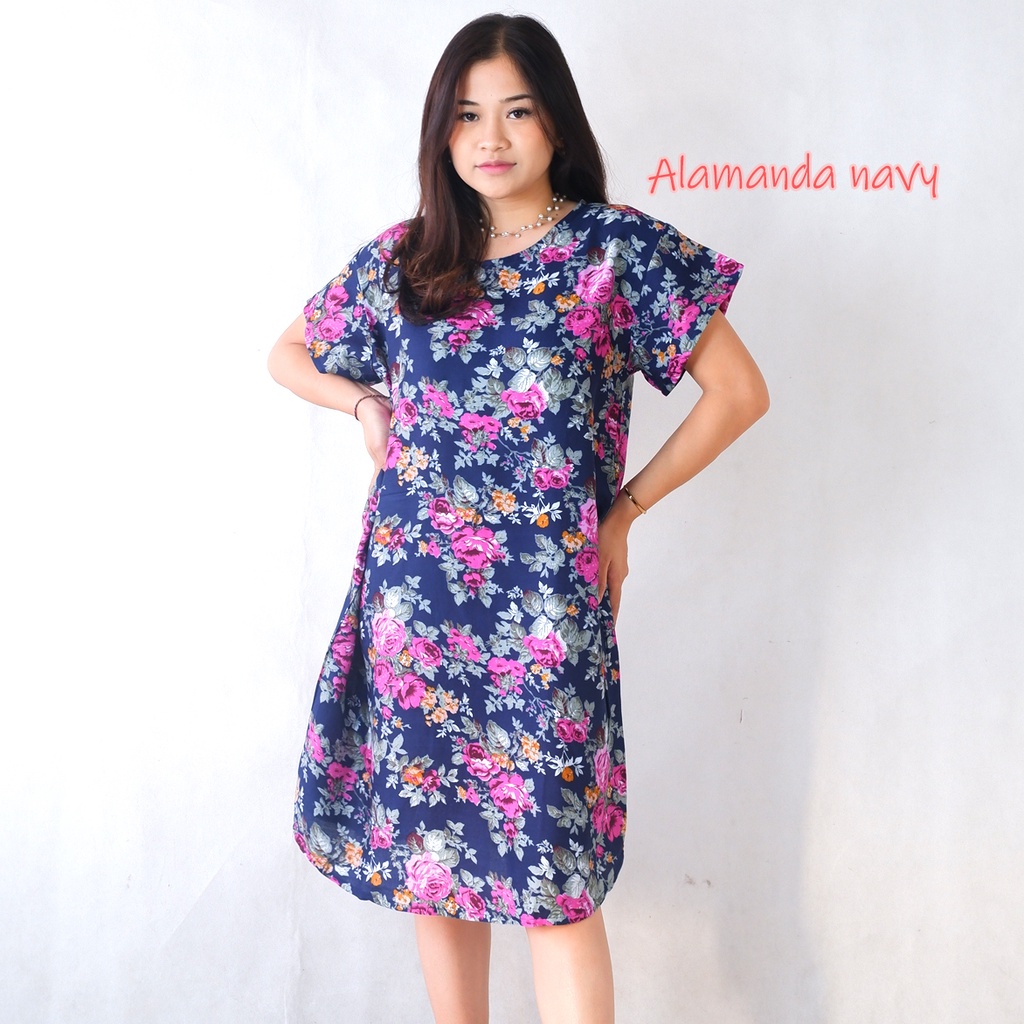 Daster Bali Dress Bali-DST ALAMANDA NAVY