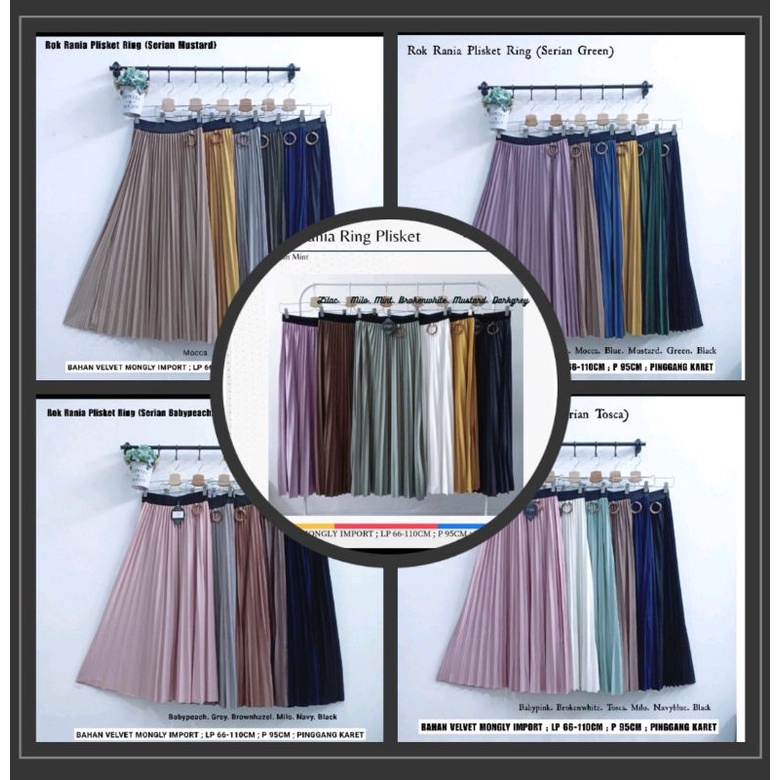 Rok Rania Plisket Ring (Semua Warna)