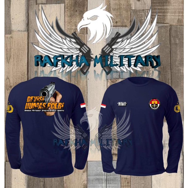 kaos devisi humas polri, kaos lengan panjang devisi humas polri, T-Shirt devisi humas polri