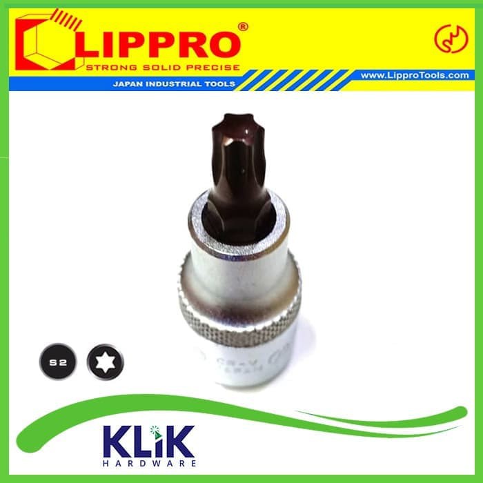 LIPPRO Star Bit Socket Short T40 Mata Shock Sock Sok Bintang Pendek Caliper Honda