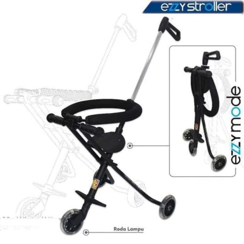 khusus instant micro stroller roda tiga ezzy kursi dorong bayi