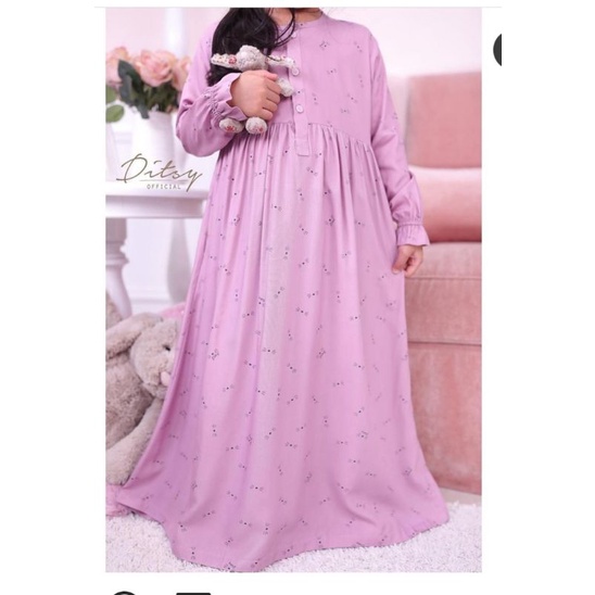 DITSY LITTLE MUSTACHE DUSTY PINK