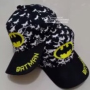 Topi Anak Laki-Laki Bordir Motif Kartun Superhero - Topi Anak Laki-Laki Lucu