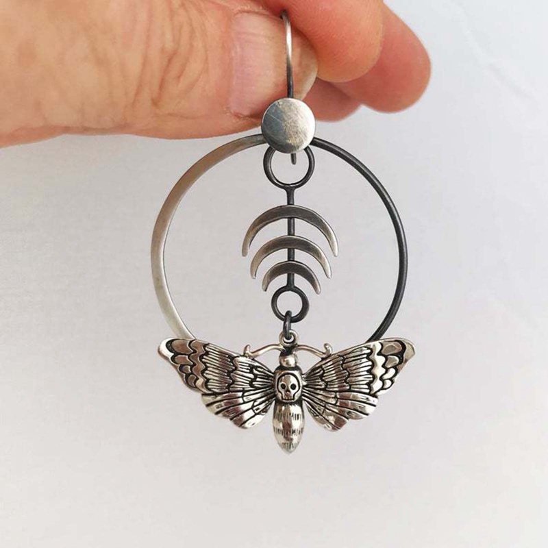 Fancyqube Anting Rumbai Menjuntai Desain Mata Horus Gaya Vintage Punk Untuk Wanita 2021