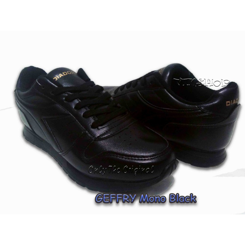 ORIGINAL DIADORA GEFFRY Mono Black Sepatu Pria Wanita
