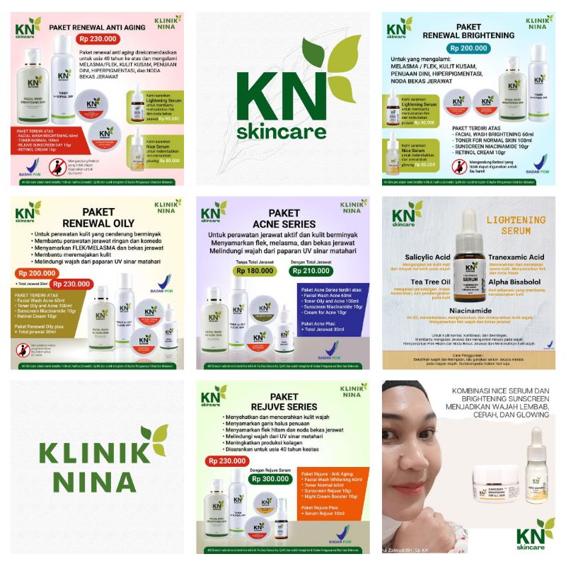 KN Skincare Paket Perawatan Wajah