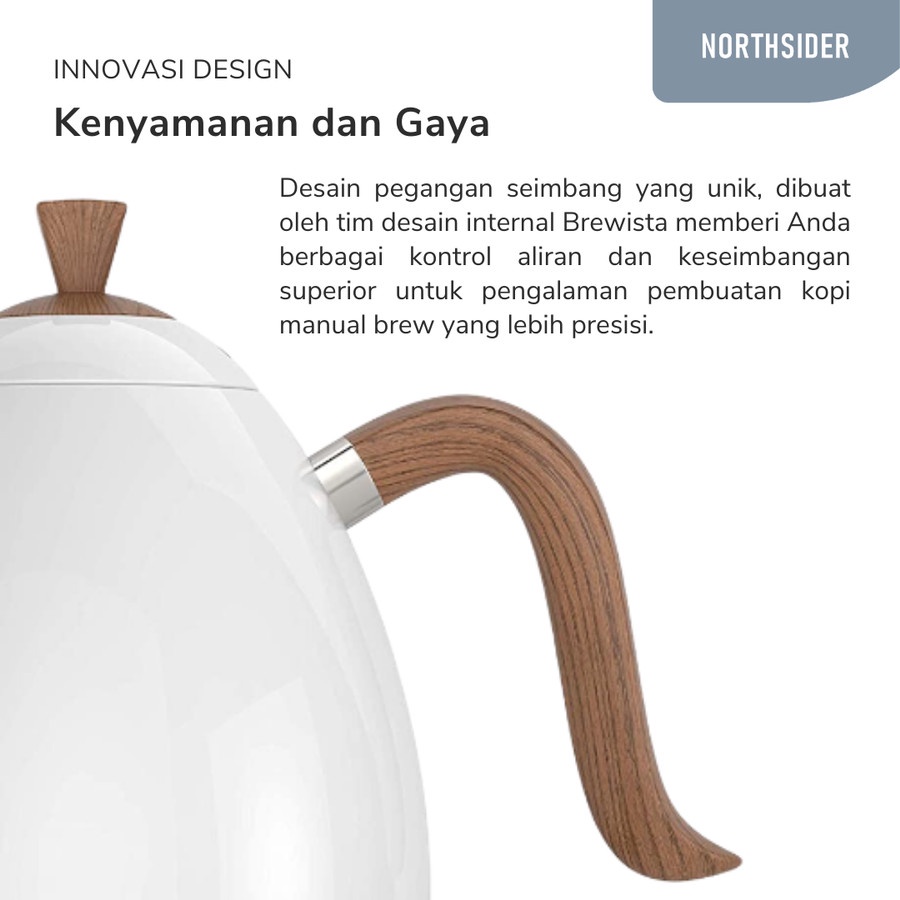 BREWISTA ARTISAN GOOSENECK KETTLE 600ML