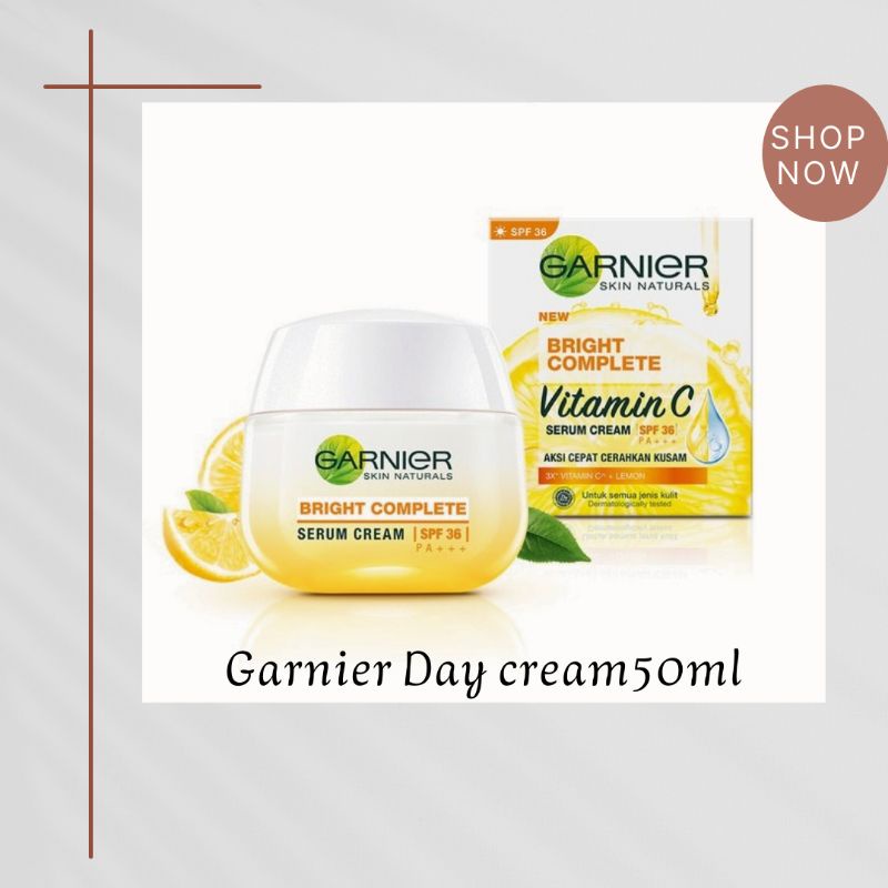 Garnier Bright Complete White Speed Serum Day Night Cream Extra SPF 36/PA+++ Yoghurt Sleeping mask Krim Pelembab siang krim masker malam