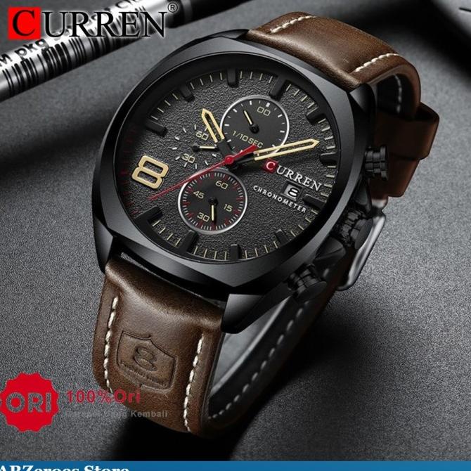 CURREN 8324 ORIGINAL Jam Tangan Pria Chrono Aktif