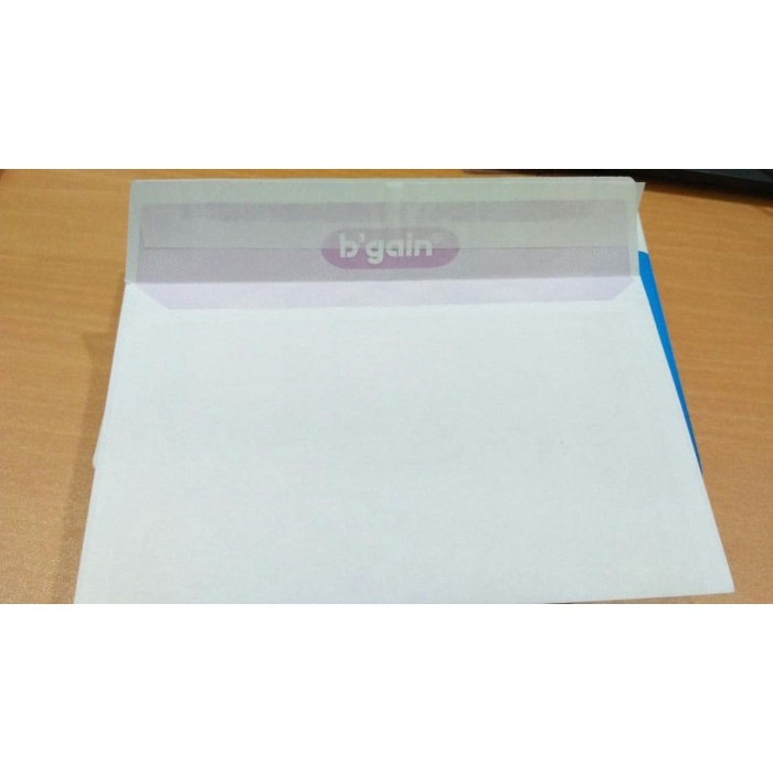 

Menyurat-Surat- Amplop Putih Merk B'Gain Ukuran 104 80Gsm Peel & Seal -Surat-Menyurat.