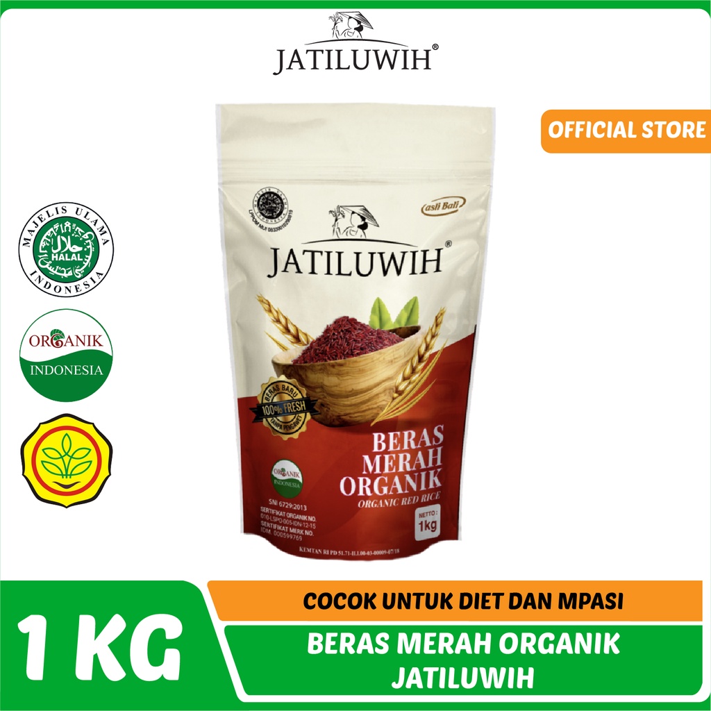 

Jatiluwih Beras Merah Organik 1kg / Cocok Untuk Diet dan Mpasi