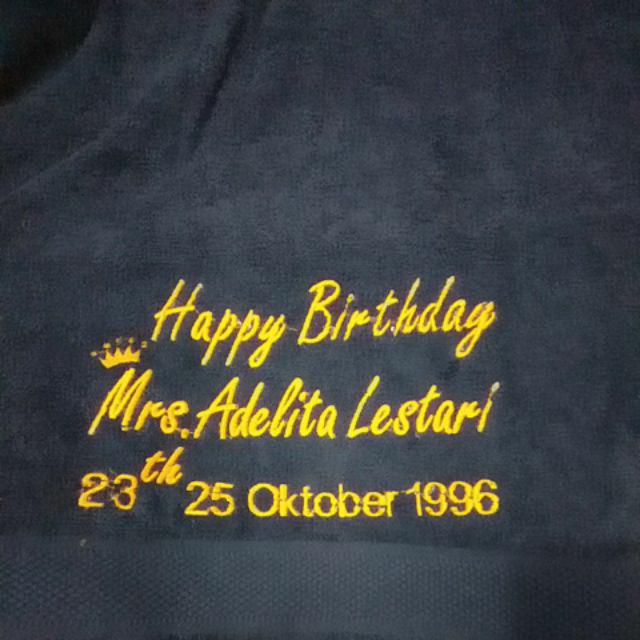 Handuk Bordir Satuan + Box