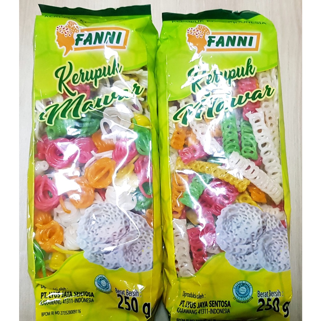 

Pesanan" Kerupuk Mawar Kepang Warna Fanni @250g