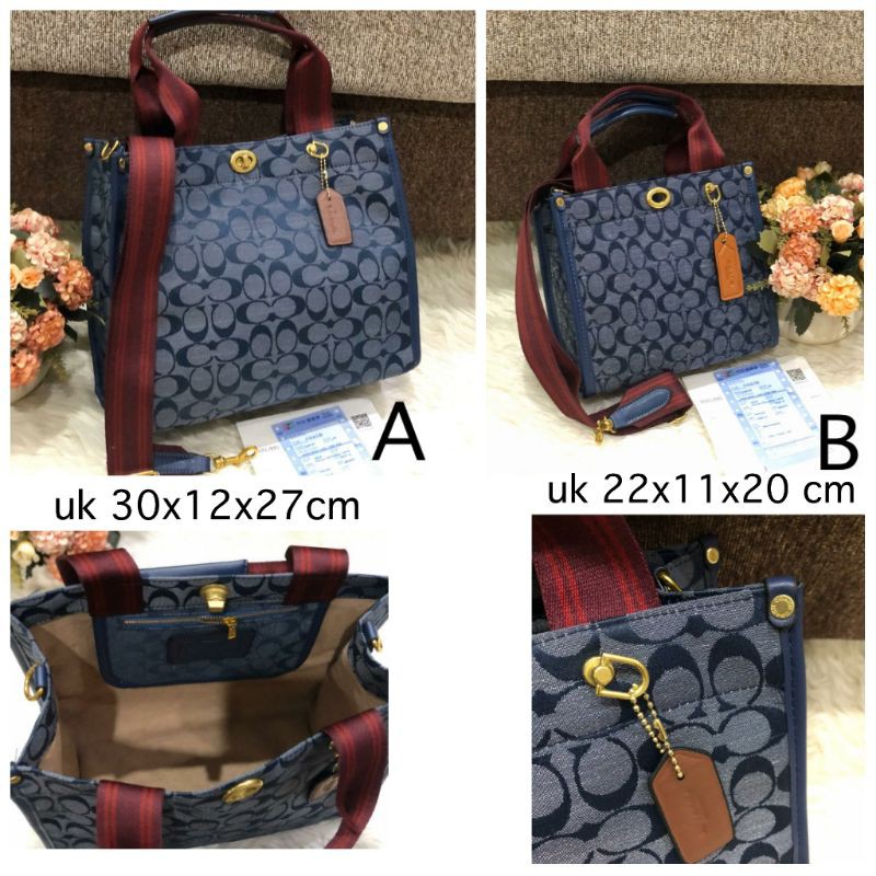 coach tote kanvas bag