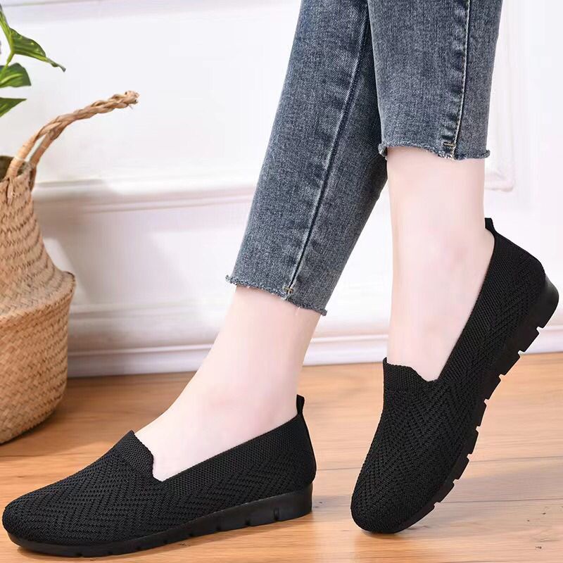 Permata  Sepatu Flat Shoes Wanita Import A10 Premium Quality  Fliknit Shoes