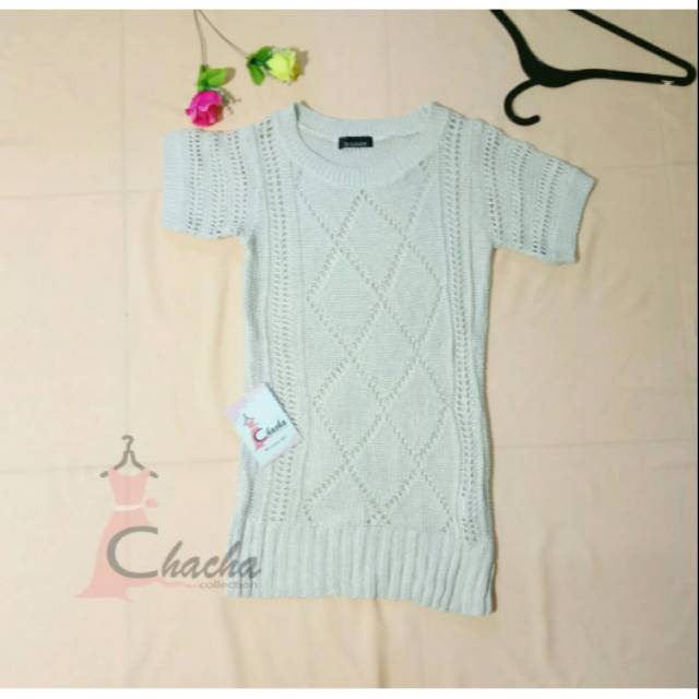 Atasan Rajut Putih / atasan rajut / atasan wanita / atasan putih / baju rajut / baju preloved
