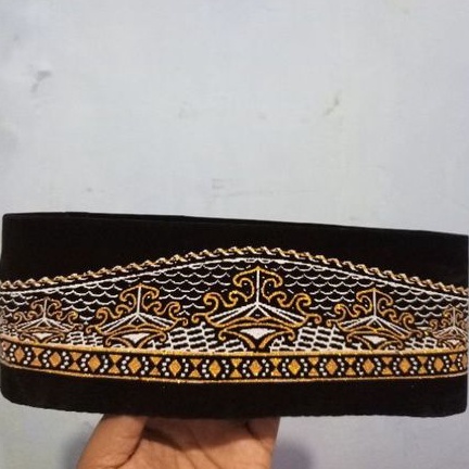 Peci Hitam Motif Batik Songkok Nasional