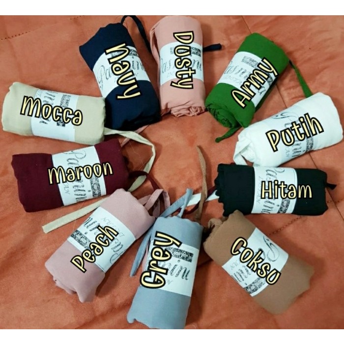 PASHMINA- HIJAB JILBAB PASHMINA DIAMOND TALI - NAVY, POLOS -PASHMINA.