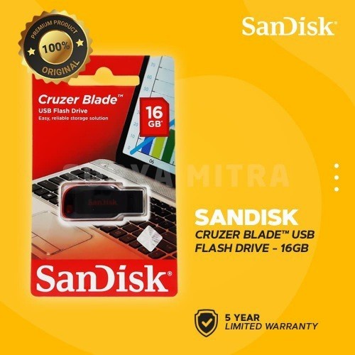 FLASHDISK SANDISK 16 32 64GB USB 2.0 Cruzer blade #murah