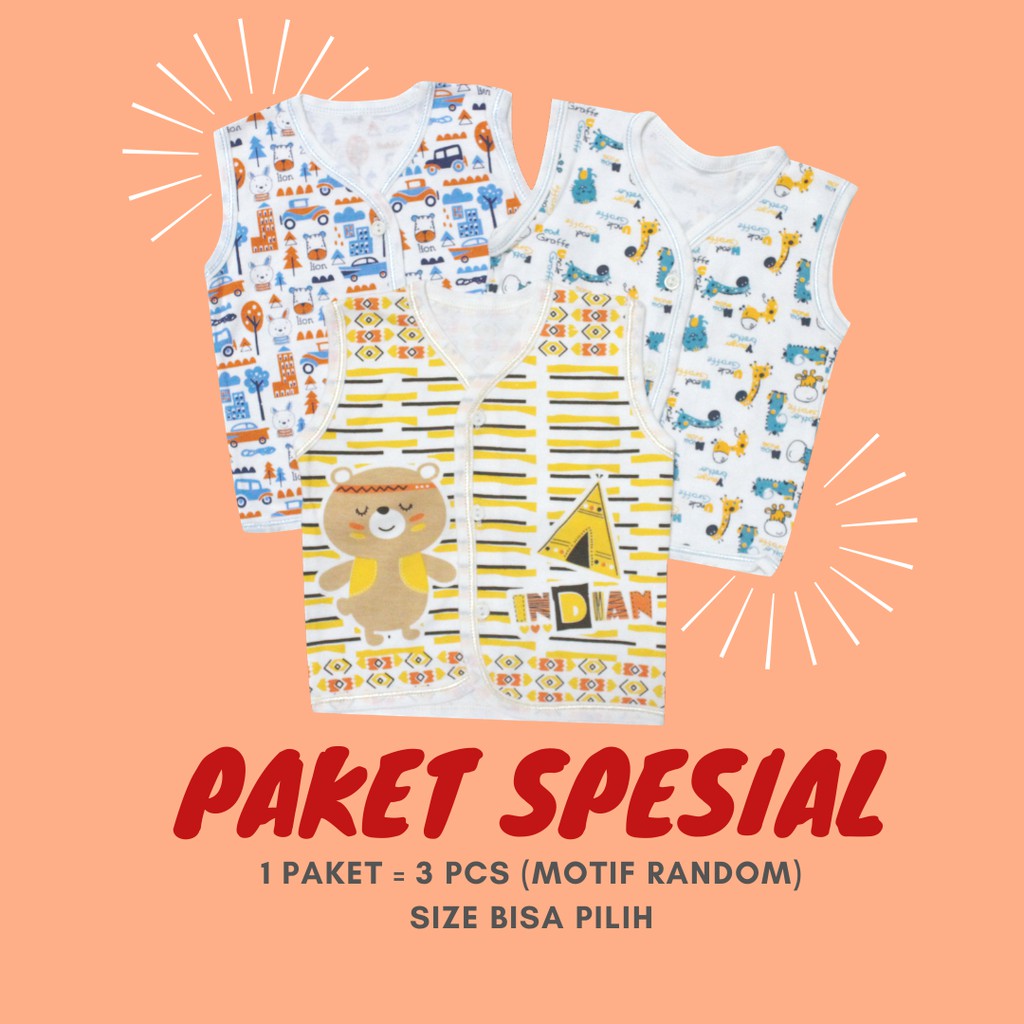 BAJU BAYI MURAH/3 PCS BARU LAHIR ANAK COWOK CEWEK 0-12 BULAN / BAYI BARU LAHIR / BAJU BUNTUNG