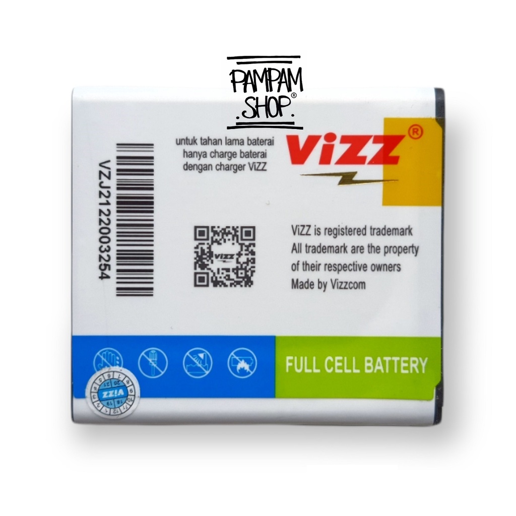 Baterai Vizz Double Power Original Samsung Galaxy J2 2015 J200 Core Prime G360 Batre Batrai Ori Battery Handphone EB-B360CBC EB-B360CBE