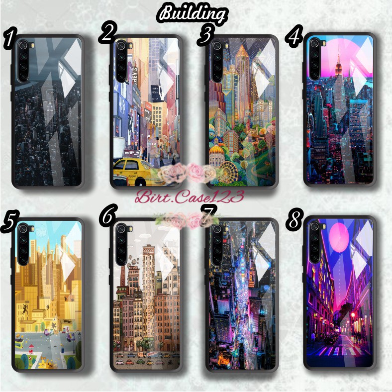 BC Case softcase silikon Gambar BUILDING back case glass oppo samsung vivo xiaomi realme all type