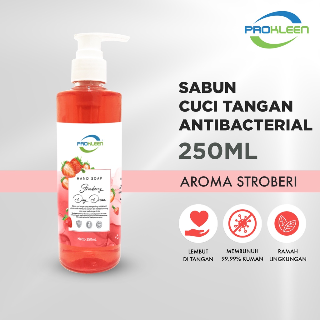 Sabun Cuci Tangan Pump Antibacterial Hand Soap PROKLEEN 250mL