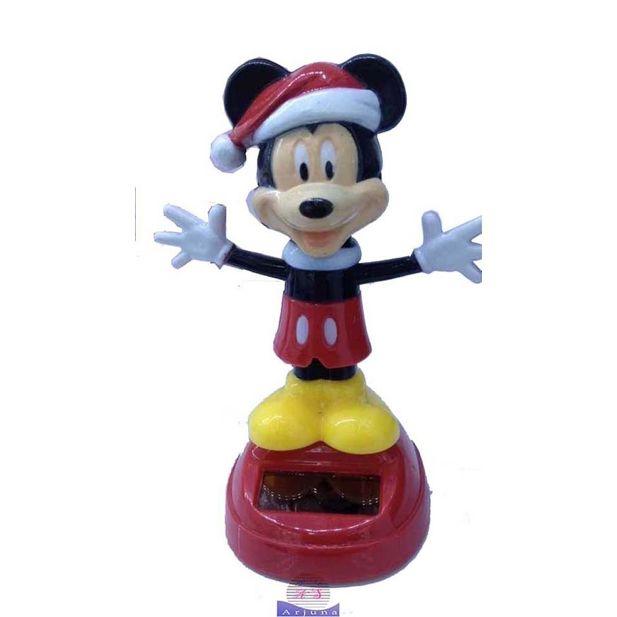 solar tenaga surya Mickey Mouse Minnie Mouse 12cm