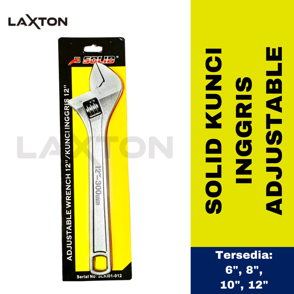 Solid kunci inggris adjustable wrench