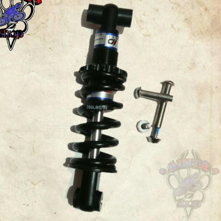 3.3 STOK READY  Rear shock e to e 165mm 550Lbs / skok sepeda / shock sepeda BMX,MTB