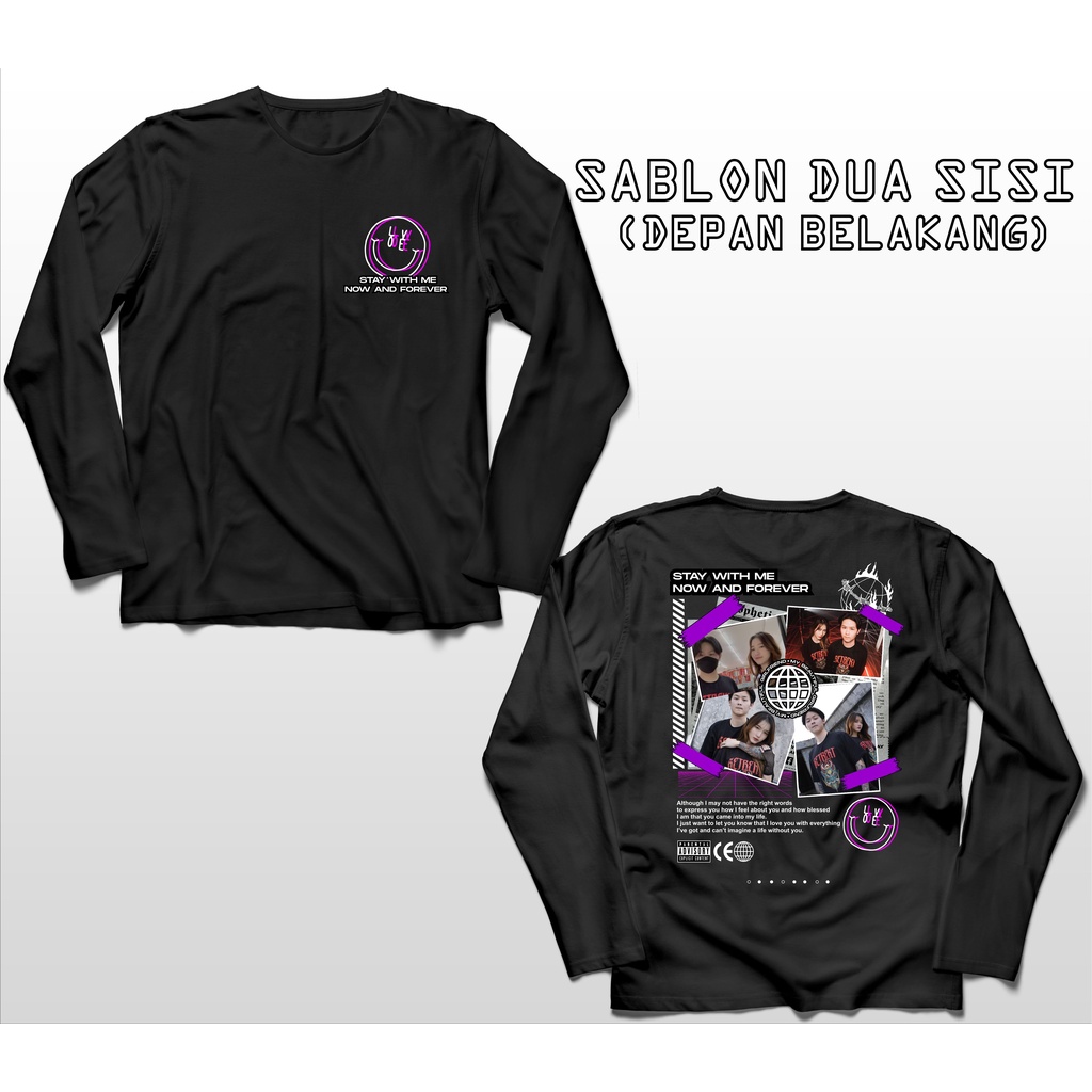 KAOS BIG SIZE JUMBO SABLON CUSTOM AESTHETIC DTF VOL.1 BISA PAKAI FOTO NAMA DESAIN KAMU SENDIRI SREET