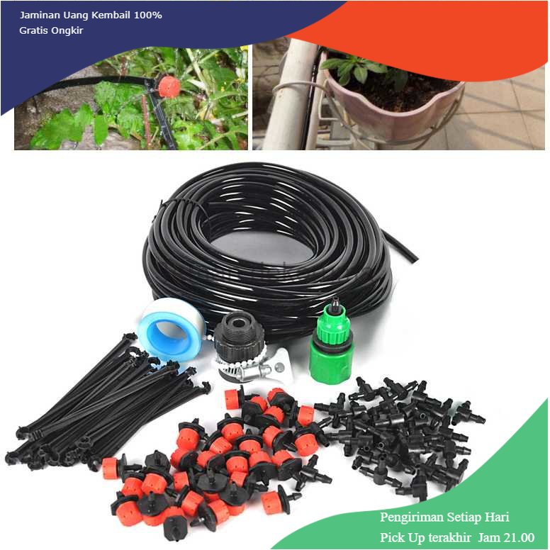 TD - TNM TaffHOME Peralatan Set Irigasi Air Taman Garden Watering Kit - LL-37