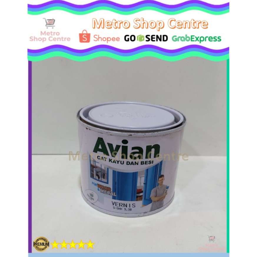 Avian - Vernis Cat Kayu Besi Avian High Gloss Transparan(Clear) 1/2 Kg