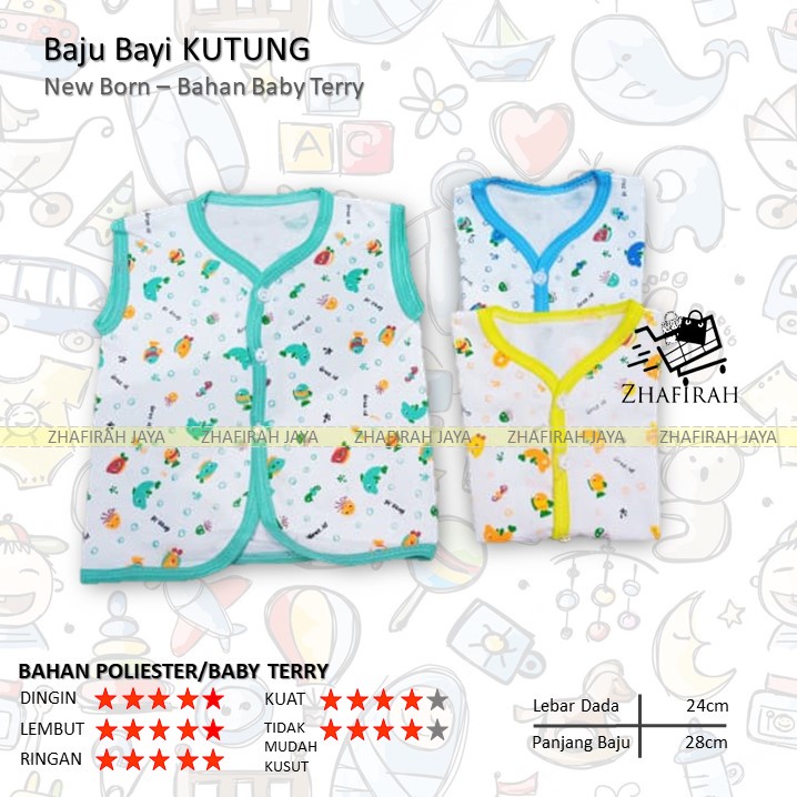 ❤ZJ❤ Baju Bayi KUTUNG KUTANG Bahan Dingin BABY TERRY - Baju KUTUNG KUTANG Bayi New Born BAHAN DINGIN ADEM