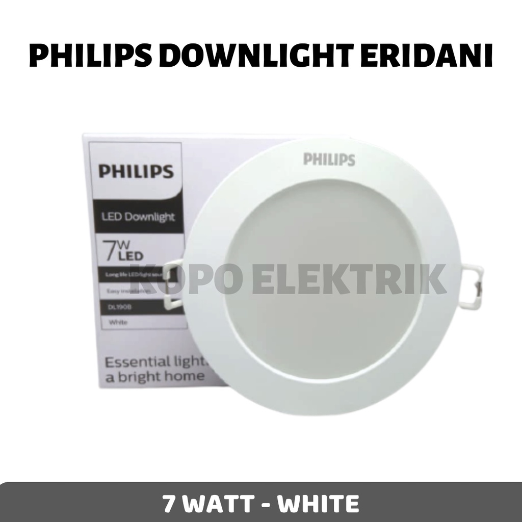 Lampu Led Downlight Philips 7 Watt / 7w - Bulat