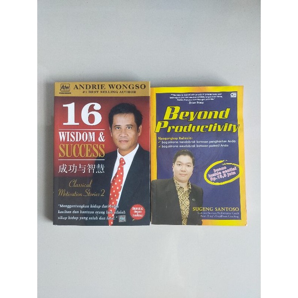 Jual Buku Original : 16 Wisdom & SUCCESS - Andrie Wongso (2 Buku ...