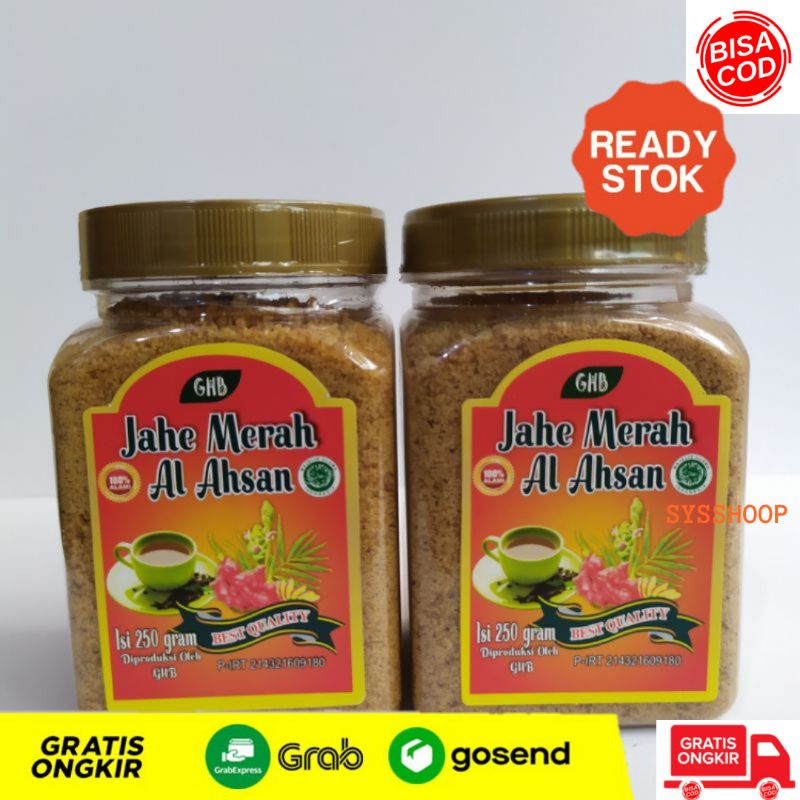 

JAHE MERAH BUBUK AL AHSAN INSTAN ORIGINAL ASLI KEMASAN TOPLES