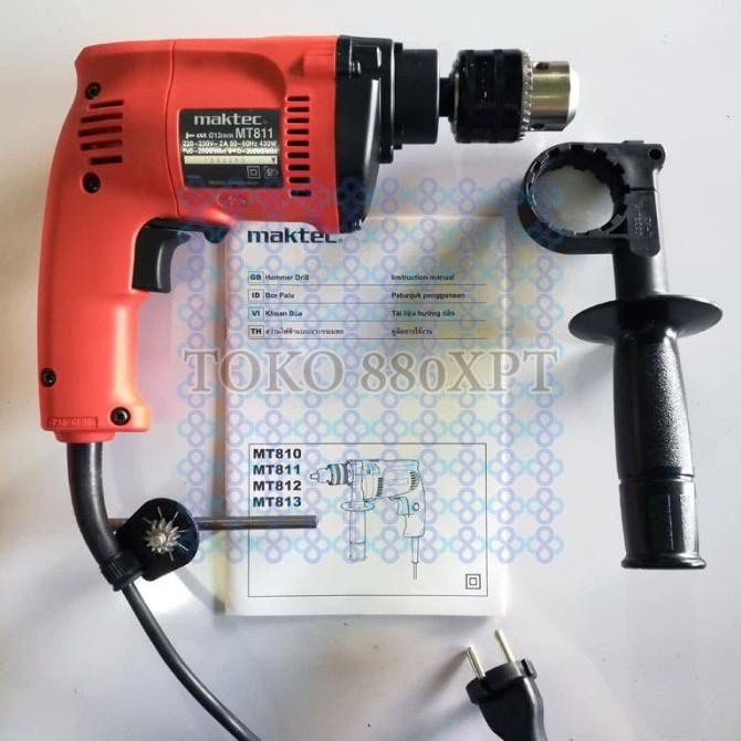 Kualitas terbaik] Mesin Bor Beton Hammer Drill Maktec MT811