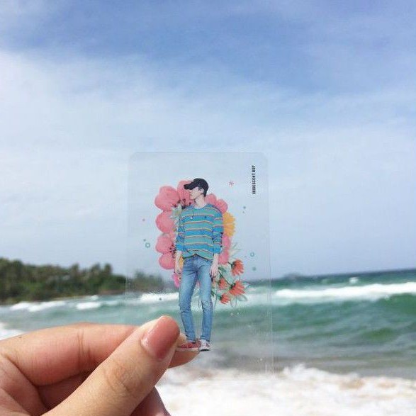 EXO Sehun Transparent Photocard SET by Fansite Iridescent Boy IB Preloved
