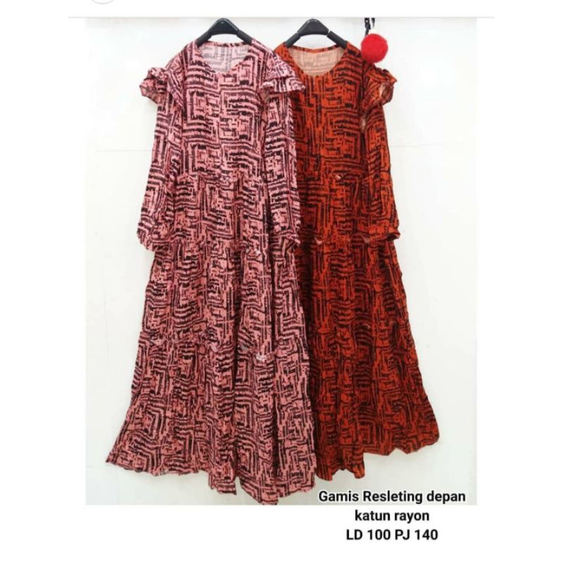 GAMIS KATUN RAYON IMPORT/DRESS IMPORT PREMIUM