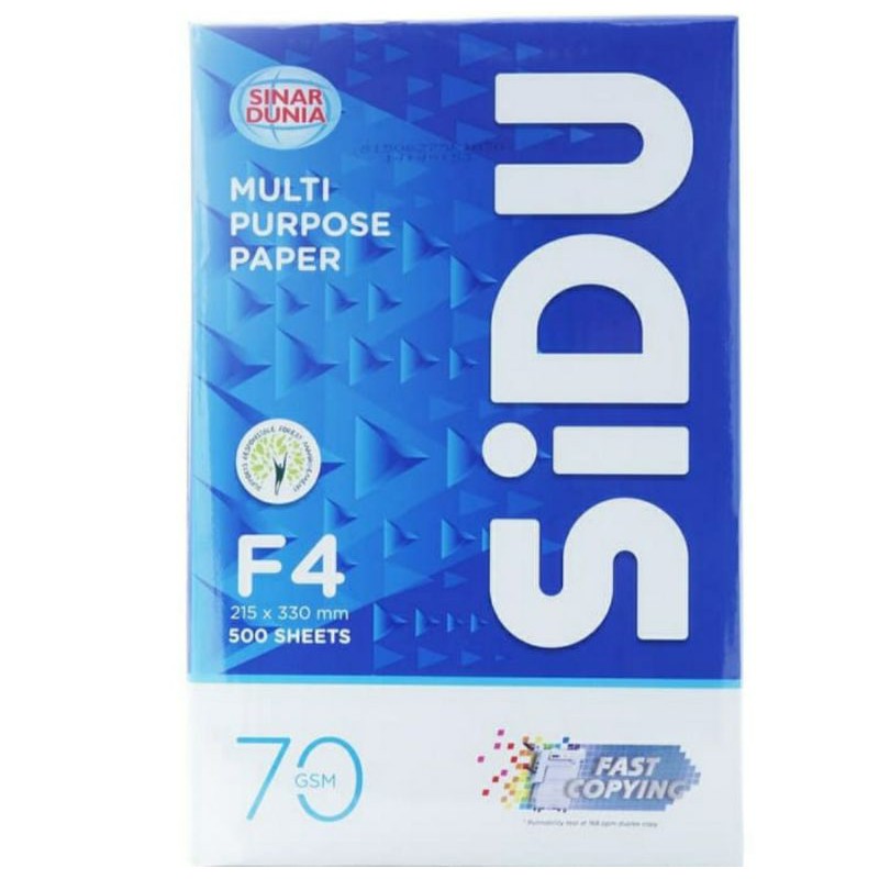 

SIDU HVS Kertas F4 70gr